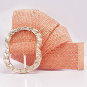 Női szalma fonott öv nyári PP szalma szőtt öv strand stílusú rugalmas széles derékpánt Boho ruha szoknya dekoratív öv nyaralás