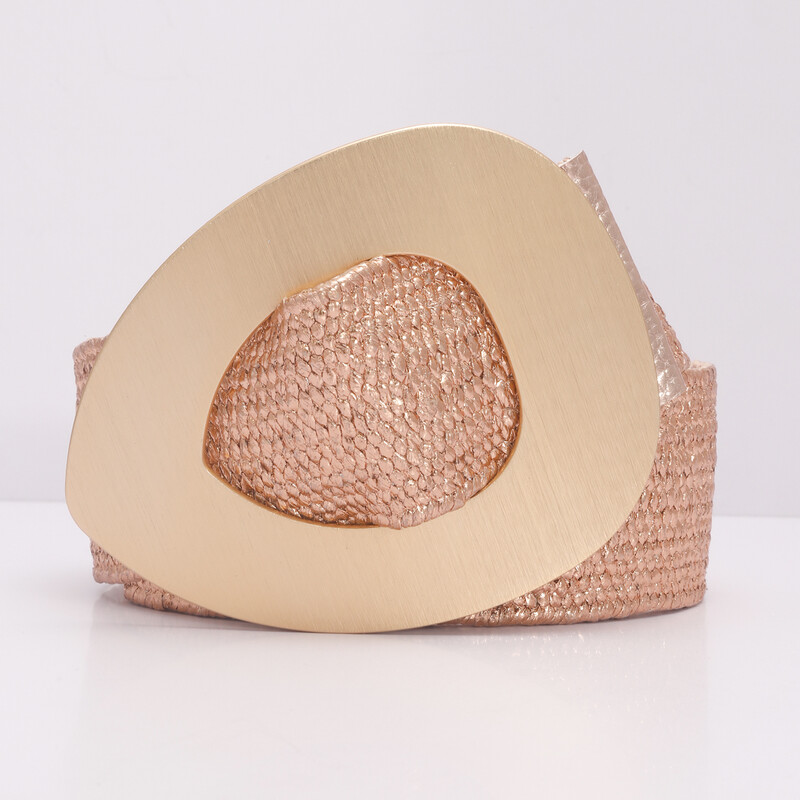 1 db PP szalma szőtt rugalmas deréköv női bohém ruha fonott öv