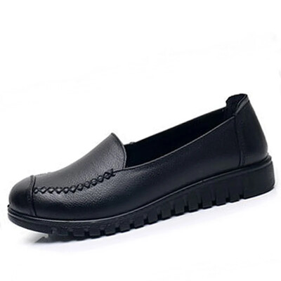 Pantofi plati cu fund moale Pantofi de primăvară pentru femei Pantofi de lucru pentru femei Comozi pentru muncă Casual Slip-On Anti-alunecare Plat Mijloc