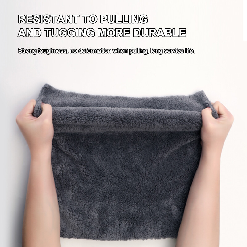 SEAMETAL 40X100CM autómosó törölköző korall bársony mikroszálas tiszta törlőkendő szegés nélkül vastagított puha, nagy nedvszívó képességű autómosó törölközők