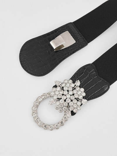 Moteriškos tamprios senovinės suknelės diržas elastiniu juosmeniu susegtas diržas Madingo dizaino platus juosmuo moterims merginoms