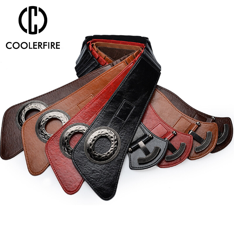 Hot fashion γυναικεία ελαστική ζώνη φαρδιά μέση γυναικείες ζώνες με ιμάντα για γυναίκες Cinturon Mujer Cummerbund λουράκι LB029