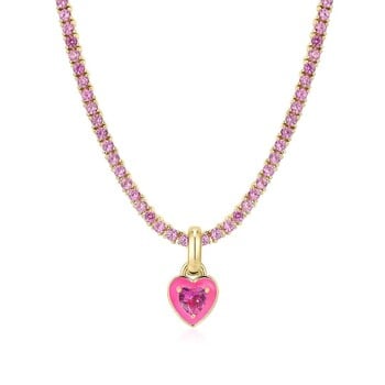 Love Heart Висулка Choker Колие за жени Rose Red Zircon Chain Party Естетични бижута Аксесоари Коледни подаръци Гореща разпродажба