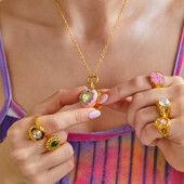 Pink Drip Glaze Okvir za fotografije u obliku srca Ogrlica s privjeskom Šarm Ogrlice s šarenim kristalima Ogrlice koje se mogu otvoriti Žene Muškarci Memorijalni nakit