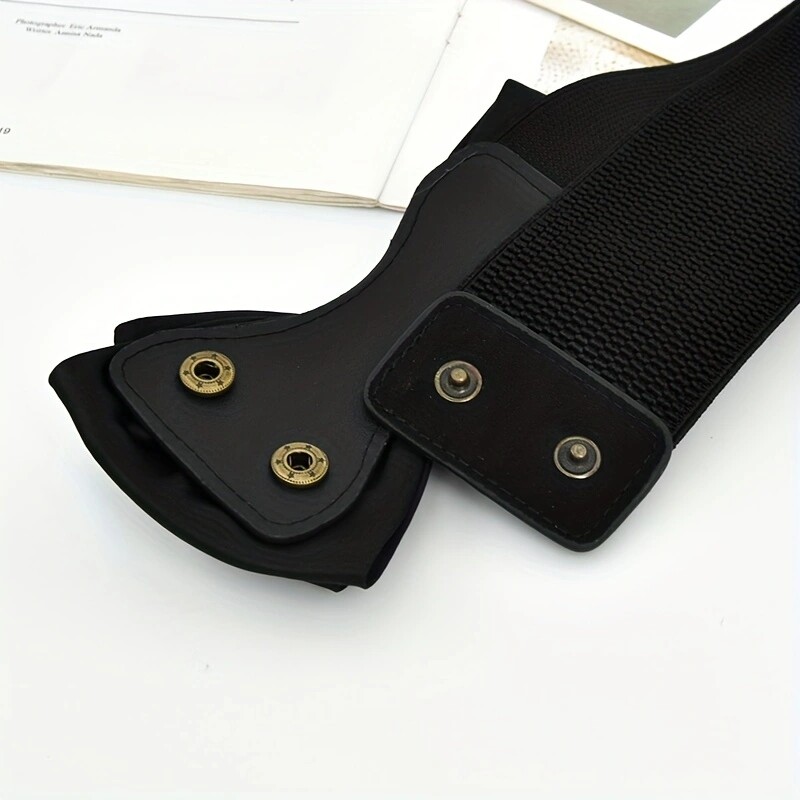 Candy Color Bowknot széles övek Klasszikus elasztikus derékpánt Divatos ruha kabát öv nőknek