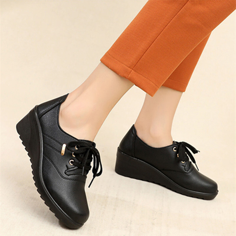 BCEBYL tavaszi ősz új divat női tornacipő vastag talpú ék Alkalmi gyaloglás futócipő Zapatos De Mujer