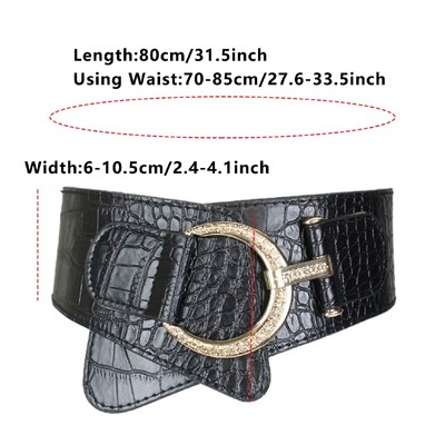 Madingas dekoratyvinis paltas, juosmuo, moteriška juosta, kostiumas, elastingas platus juosmuo, kasdienis važinėjimas