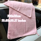 Mikrovláknová utierka na umývanie auta, utierka na čistenie a sušenie auta, utierka na starostlivosť o auto, detailingová utierka na umývanie auta 50x100 cm, ružová