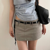 Cureaua decorativa metalica cu incrustatie de margele pentru ciucuri retro la moda de dama