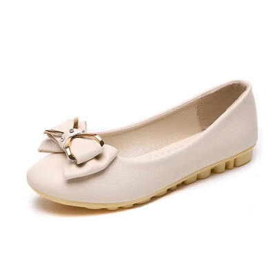 Încălțăminte pentru femei în stil dulce la modă, în stil coreean, pantofi plat pentru femei, cu arc, design de pantofi din cauciuc