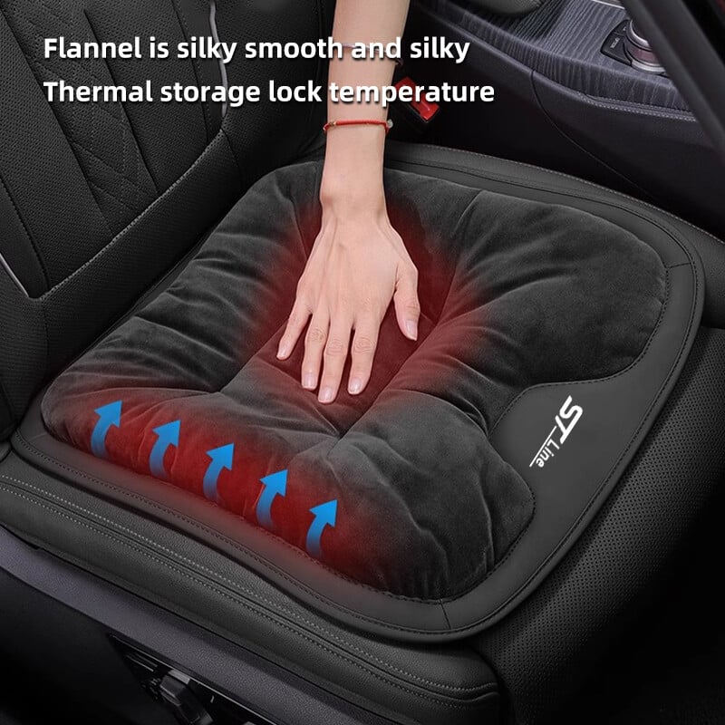 Zimný teplý flanelový poťah na autosedačku pre Ford ST STLine MK3 MK4 Kuga Fiesta plyšový vankúš do auta podložka do interiéru auta podložka do kresla