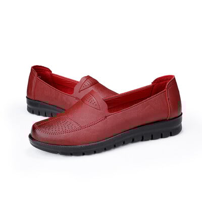 Bőr Női Alkalmi Cipők Könnyű tornacipők Slip-on Lady Flats Cipők Loaferek Oxford Cipők Női Mokaszinok Zapatos Mujer