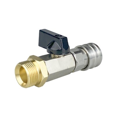 Nagynyomású mosó golyósszelep készlet 1/4" gyorscsatlakozó és M22 14mm a nagynyomású mosó tömlő be- és kikapcsolásához