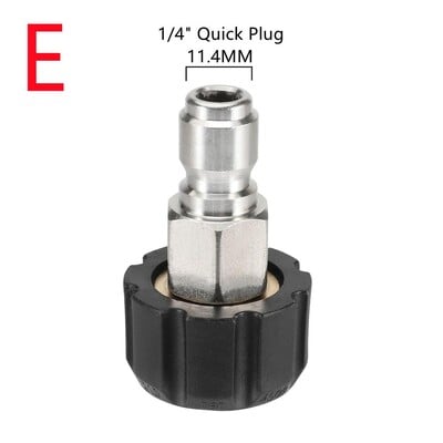 Vysokotlakový čistič, otočný 14 mm rýchlospojka M22 na 1/4" 3/8" M22 G1/4, adaptér, sada fitingov, 4500 PSI