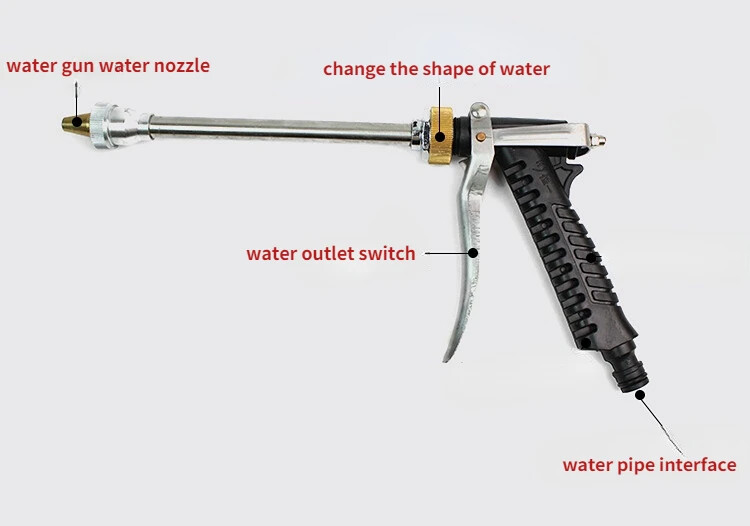 Dropshipping Pistol de apă de grădină Duză pentru furtun de stropire de înaltă presiune pentru spălat auto oală cu spumă Pistoale de pulverizare cu apă Instrumente de udare