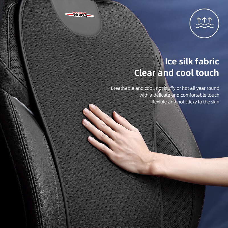 Priedušná ochranná podložka do autosedačky Ice Silk pre Mini Cooper One JCW F54 F55 F56 F57 F60 R50 R52 R53 R55 R5