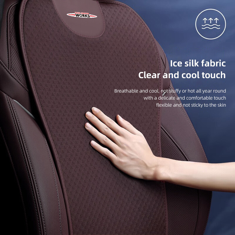 Priedušná ochranná podložka do autosedačky Ice Silk pre Mini Cooper One JCW F54 F55 F56 F57 F60 R50 R52 R53 R55 R5