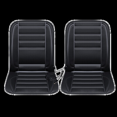 2бр. 12V електрическо отопляема подложка за калъф за седалка за кола, нагревател, отопление, по-топло, зимна неплъзгаща се възглавница, отопляема възглавница за седалка, протектор