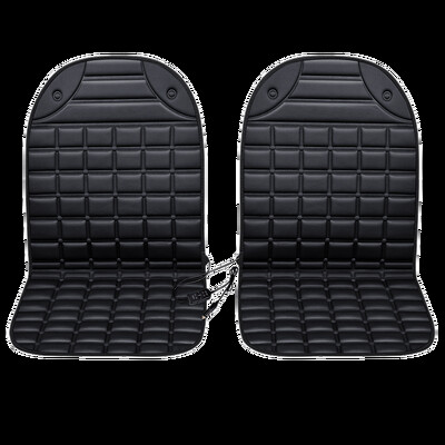 2бр. 12V електрическо отопляема подложка за калъф за седалка за кола, нагревател, отопление, по-топло, зимна неплъзгаща се възглавница, отопляема възглавница за седалка, протектор