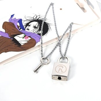 Женско ново модно колие за двойка Ooskia Nana Ren Lock Key Pendant Cosplay Choker Бижута Аксесоари Прекрасен подарък за нея