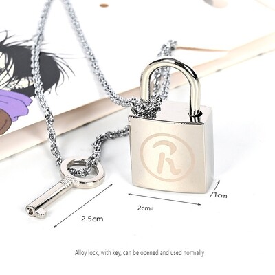 Női új divat Ooskia Nana pár nyaklánc Ren Lock kulcs medál Cosplay Choker ékszer kiegészítők Kedves ajándék neki