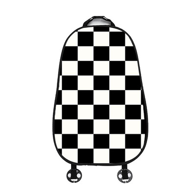 Pernă pentru scaun auto, model în șah, pluș de toamnă și iarnă și pernă minimalistă pentru mașină, caldă și anti-alunecare, o singură bucată Bla