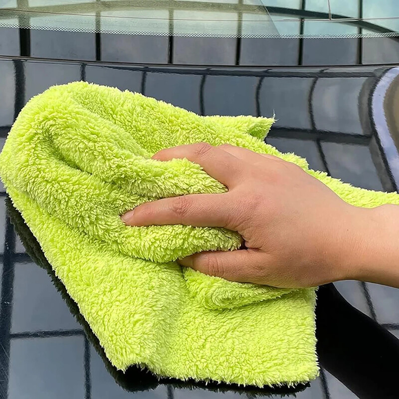 40x40Cm микрофибърна кърпа за автомивка Бързосъхнеща автопочистваща екстра мека кърпа с висока абсорбция на вода за аксесоари за автомивка