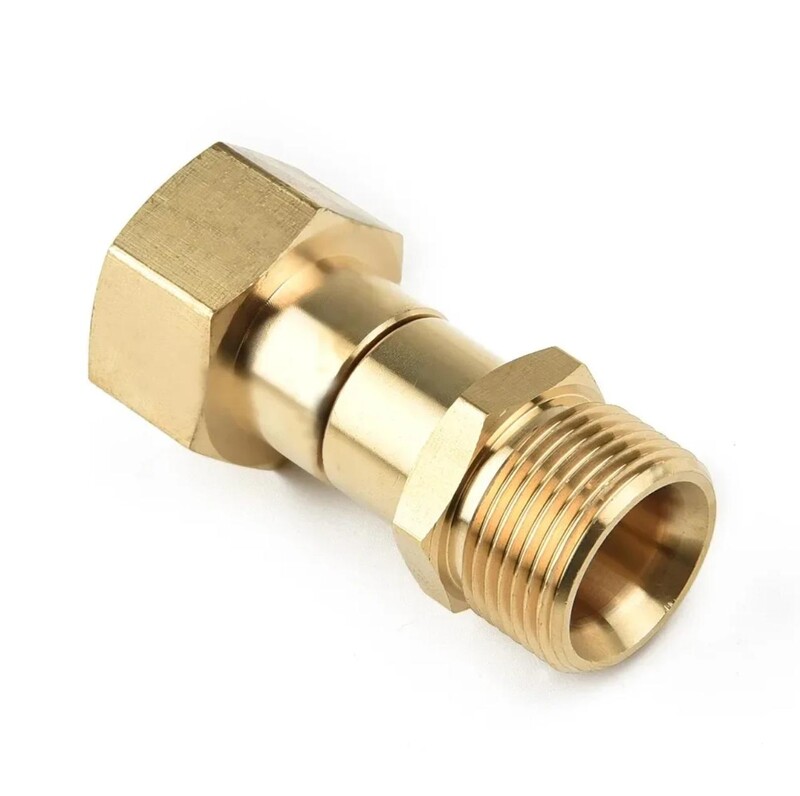 1 ks otočný kĺb pre vysokotlakový čistič 3/8 palca alebo M22-14 hadicové armatúry pre vysokotlakový čistič 4500 PSI konektor s otočením o 360 stupňov