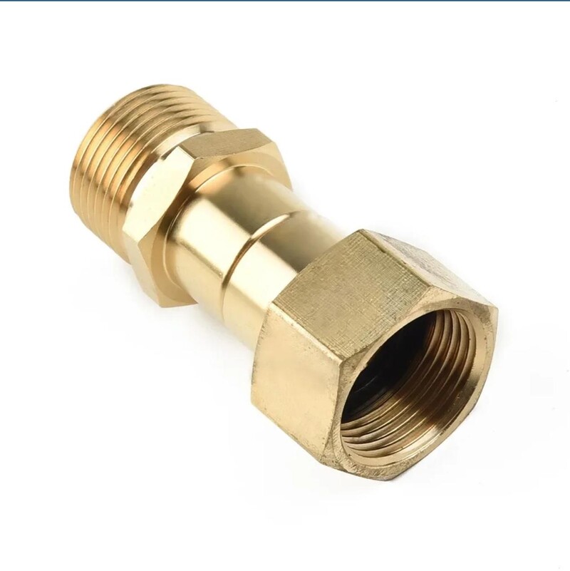 1 ks otočný kĺb pre vysokotlakový čistič 3/8 palca alebo M22-14 hadicové armatúry pre vysokotlakový čistič 4500 PSI konektor s otočením o 360 stupňov