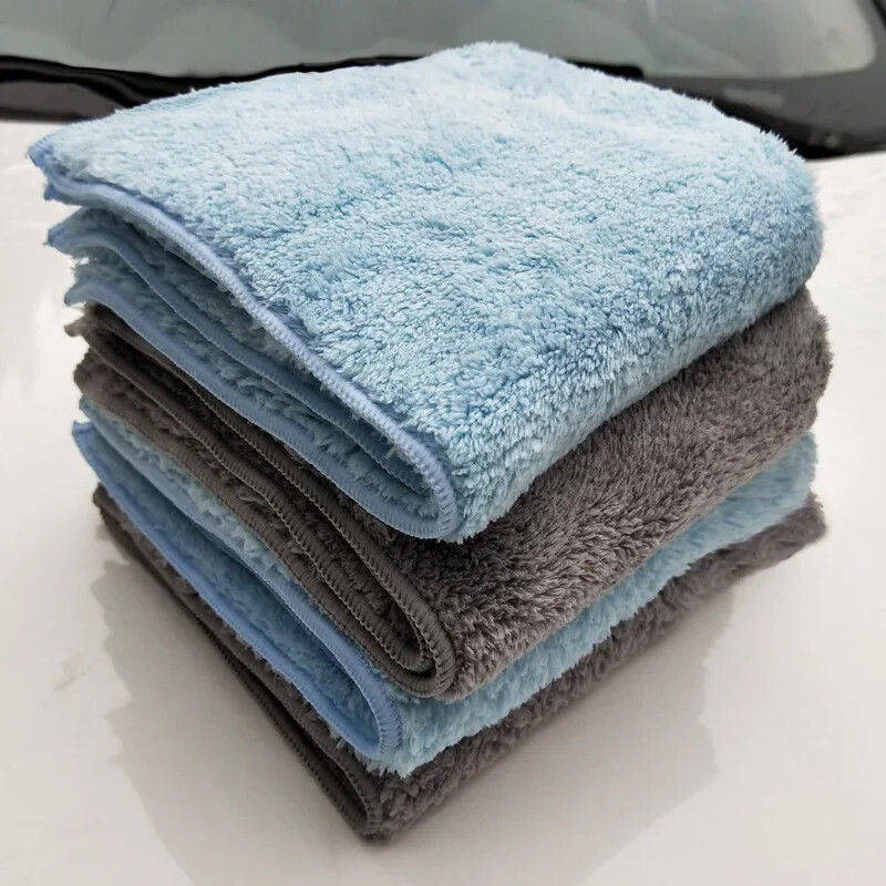 40x40CM Coral Velvet Auto Wash Towel Super Absorbency Automobilių Valymo Džiovinimo Rankšluostė Apsiuvimo Automobilių Priežiūros Šluostė Automobilių Plovimo Priedai