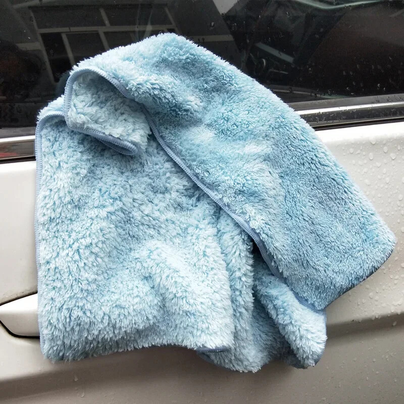 40x40CM Coral Velvet Auto Wash Towel Super Absorbency Automobilių Valymo Džiovinimo Rankšluostė Apsiuvimo Automobilių Priežiūros Šluostė Automobilių Plovimo Priedai