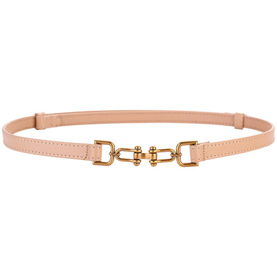 Koreai valódi bőr övek nőknek karcsú derék öv lakkbőr arany csattal ruhához, állítható női luxus öv