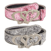Rózsaszín flitteres női öv divat trend All-match farmer kiegészítők öv Hip-hop rock Y2k ezüst derékpánt szélessége 3,3 cm
