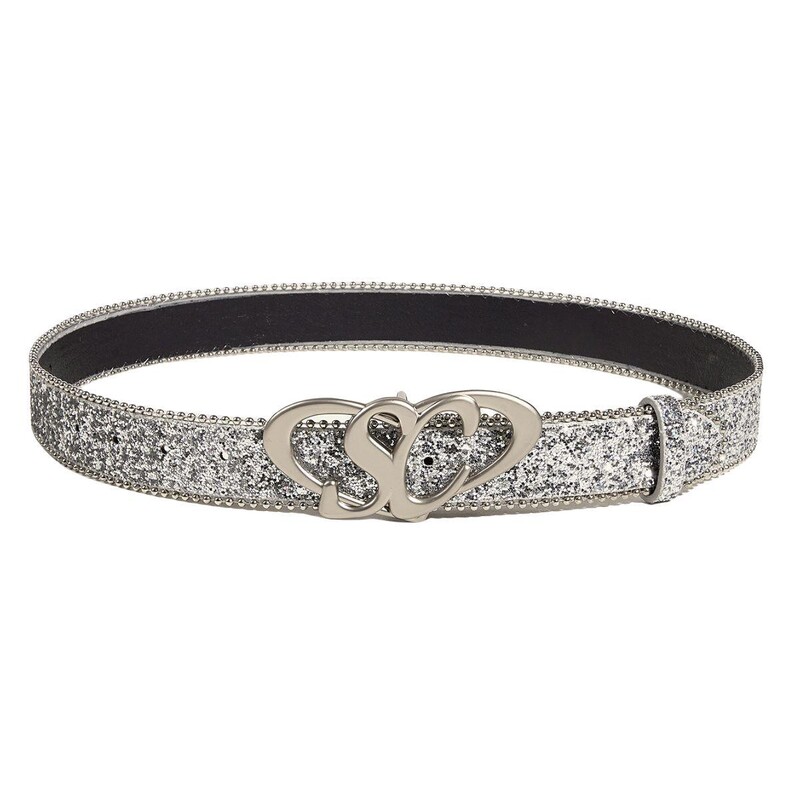 Rózsaszín flitteres női öv divat trend All-match farmer kiegészítők öv Hip-hop rock Y2k ezüst derékpánt szélessége 3,3 cm