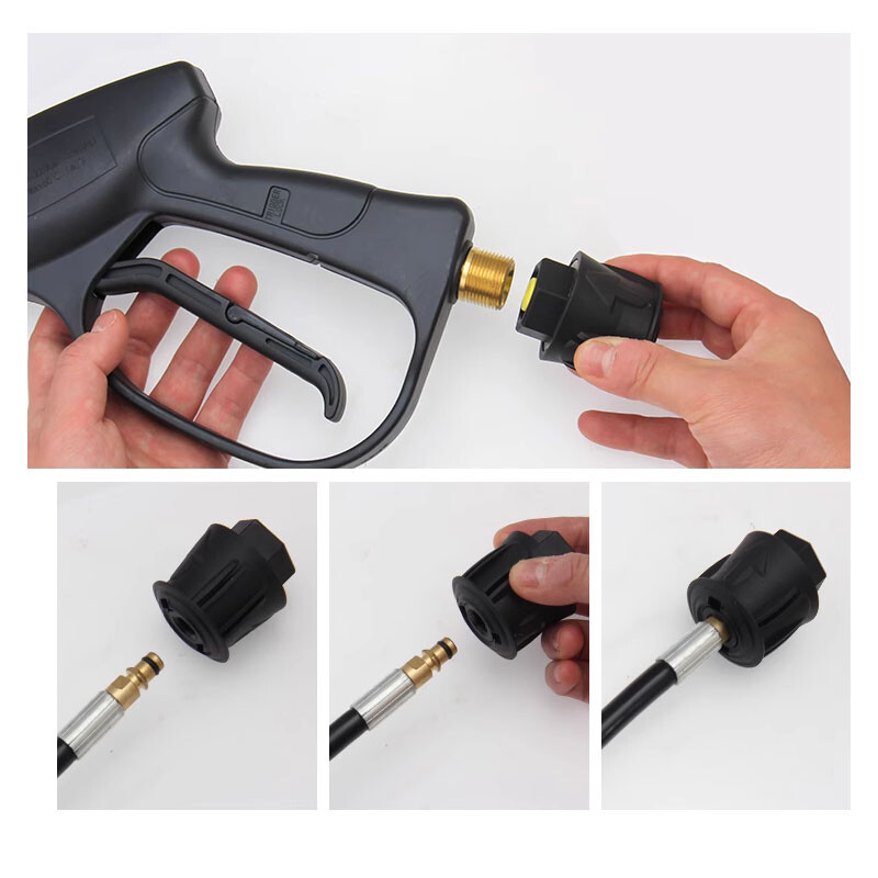 Survepesuri adapteri püstoli ja vooliku kiirliitmik M22 14 mm naissoost liitmik Karcheri/Lavori/Boschi alumiiniumi/plasti jaoks