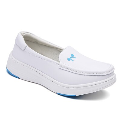 Pantofi plati pentru femei din piele naturală Mocasini pentru femei Mocasini Muncă sănătoasă Merge moale, antiderapante, pantofi pentru asistentă medicală
