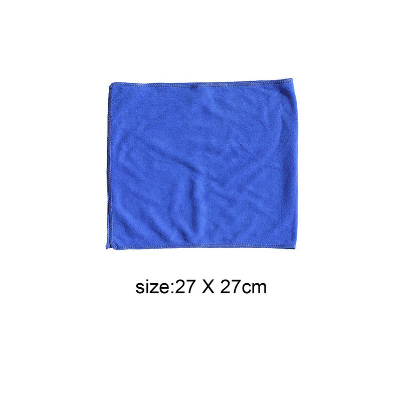 10vnt 27x27cm automobilių valymo rankšluosčiai Mikropluošto valymo šluostės 30x30cm automatinio plovimo stiklo įrankiai Minkšti nedideli rankšluosčiai automobilių plovimo reikmenys