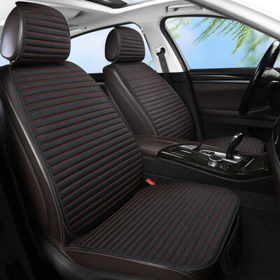 Autósülés huzat Len ülésvédő párna gépjármű háttámla párna párna huzatok szőnyeg Four Seasons autós kellékkészlet