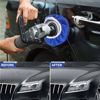 5-10 ιντσών Car Microfiber Polisher Pad Wash Buffer Αποτρίχωση μανίκι κουκούλα γυαλίσματος καπό για αξεσουάρ αυτόματου καθαρισμού σπιτιού 10 ΤΕΜ