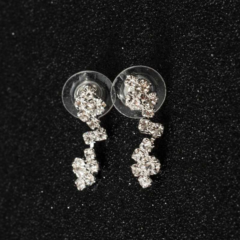 Μόδα Γυναικεία Κολιέ Σκουλαρίκια Σετ κράμα Rhinestone Γάμος Νυφικό Γυναικείο Σκουλαρίκι Κολιέ Κοσμήματα Αξεσουάρ H9