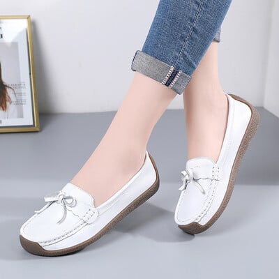 Női lapos tavaszi nyár bőr lapos csúszócipő női női alkalmi Mocassin Femme 2021 új érkezés 9 szín