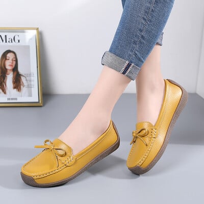 Női lapos tavaszi nyár bőr lapos csúszócipő női női alkalmi Mocassin Femme 2021 új érkezés 9 szín