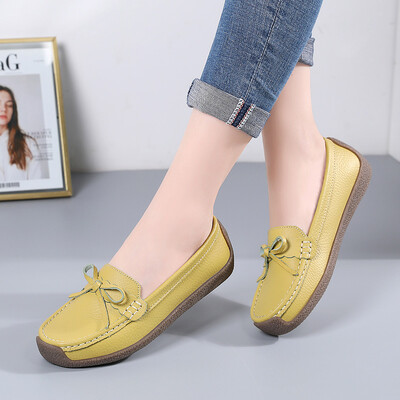 Női lapos tavaszi nyár bőr lapos csúszócipő női női alkalmi Mocassin Femme 2021 új érkezés 9 szín