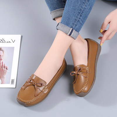 Női lapos tavaszi nyár bőr lapos csúszócipő női női alkalmi Mocassin Femme 2021 új érkezés 9 szín