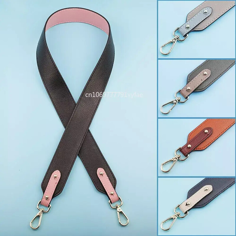 Curea de geantă din piele naturală de lux de 95 cm, cu două fețe, curea de umăr lată, curea încrucișată, reglabilă, geantă de schimb Accesorii