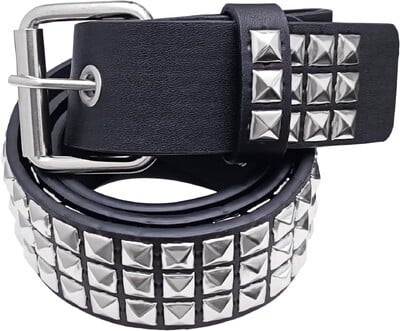 Dygliuotas diržas Punk diržas Y2K Goth Rivet diržai moterims Unisex Kalėdų dovana