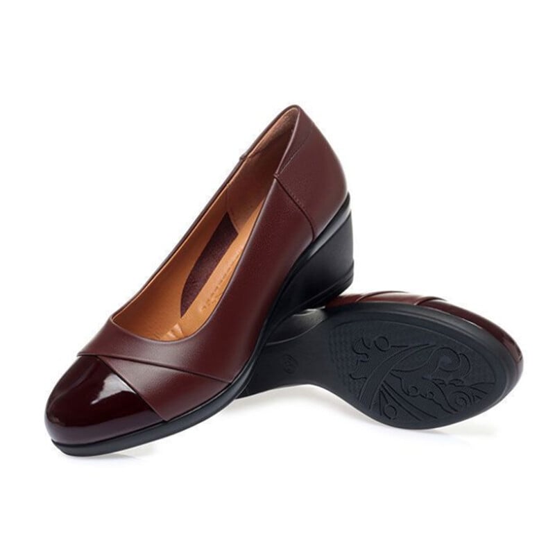 Cresfimix Dámske roztomilé vysoko kvalitné klinové podpätky, čínske tanečné topánky, dámske retro výšivky, pohodlné letné topánky na podpätku, zapatos A1345