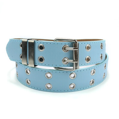 Všestranný punkový opasok Dámske oblečenie Niche Design Sensibility Pink Chain Jeans Belt Air Eyelet Dámsky džínsový pás