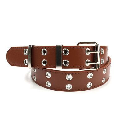 Všestranný punkový opasok Dámske oblečenie Niche Design Sensibility Pink Chain Jeans Belt Air Eyelet Dámsky džínsový pás