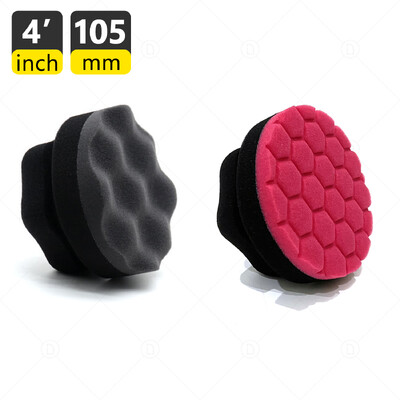 4' Auto spužva za vosak Jastučić za poliranje Šesterokutni aplikator za nanošenje guma Voštani jastučić za automobil Sjaj kotača Čišćenje Pranje